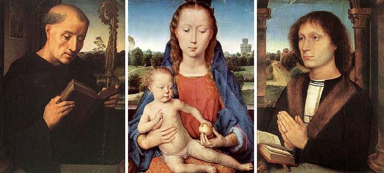 Hans Memling Panell central es troba a Berlin i els laterals a Florencia France oil painting art